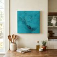 thumbnail image 6 of Ships Next Day Canvas Wall Art 10"x10", Turquoise Marble Wood Framed Canvas Print Painting, Minimalist Abstract Golden Fluid Art Ready to Hang Small Picture Wall Decor for Home Kitchen Nursery Office, 6 of 8