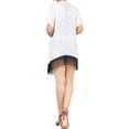 thumbnail image 3 of HAPPY BAY Women's Chiffon Summer Beach Open Front Holiday Kimono Beachwear Duster Cardigans for Women XL-XXL Ice snow_AB782, 3 of 4