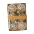 thumbnail image 4 of Juego de 6 piezas de adornos de bolas de Navidad, colgantes con lazo, decoración de de Navidad para compromiso, dormitorio, inauguración de la Estilo B, 4 of 8