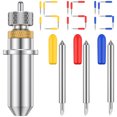 thumbnail image 3 of 46Pcs Vinyl Cutter Blades 30° 45° 60° Carbide Plotter Cutting Blades with Holder Base High Hardness Lettering Blade Replacement Set for Most Domestic, 3 of 9