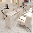 thumbnail image 2 of Luxury Manicure Nail Tables White Drawer Beauty Professional Nail Tables Office Women Nageltisch Beauty Salon Furniture MR50NT My Lux Decor Round, 2 of 10