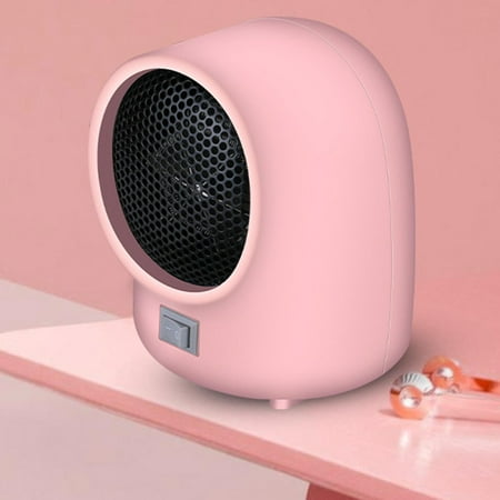 

Heater 400W Convection Heating Fast Silent Electric Heating Fan for Bedroom Table Living room and home Bathroom Pink