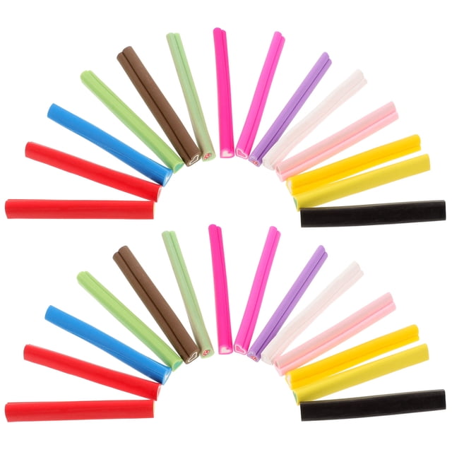 Minkissy 50Pcs Manicure Tool Nail Canes Sticks Rod Polymer Clay for DIY Enthusiasts