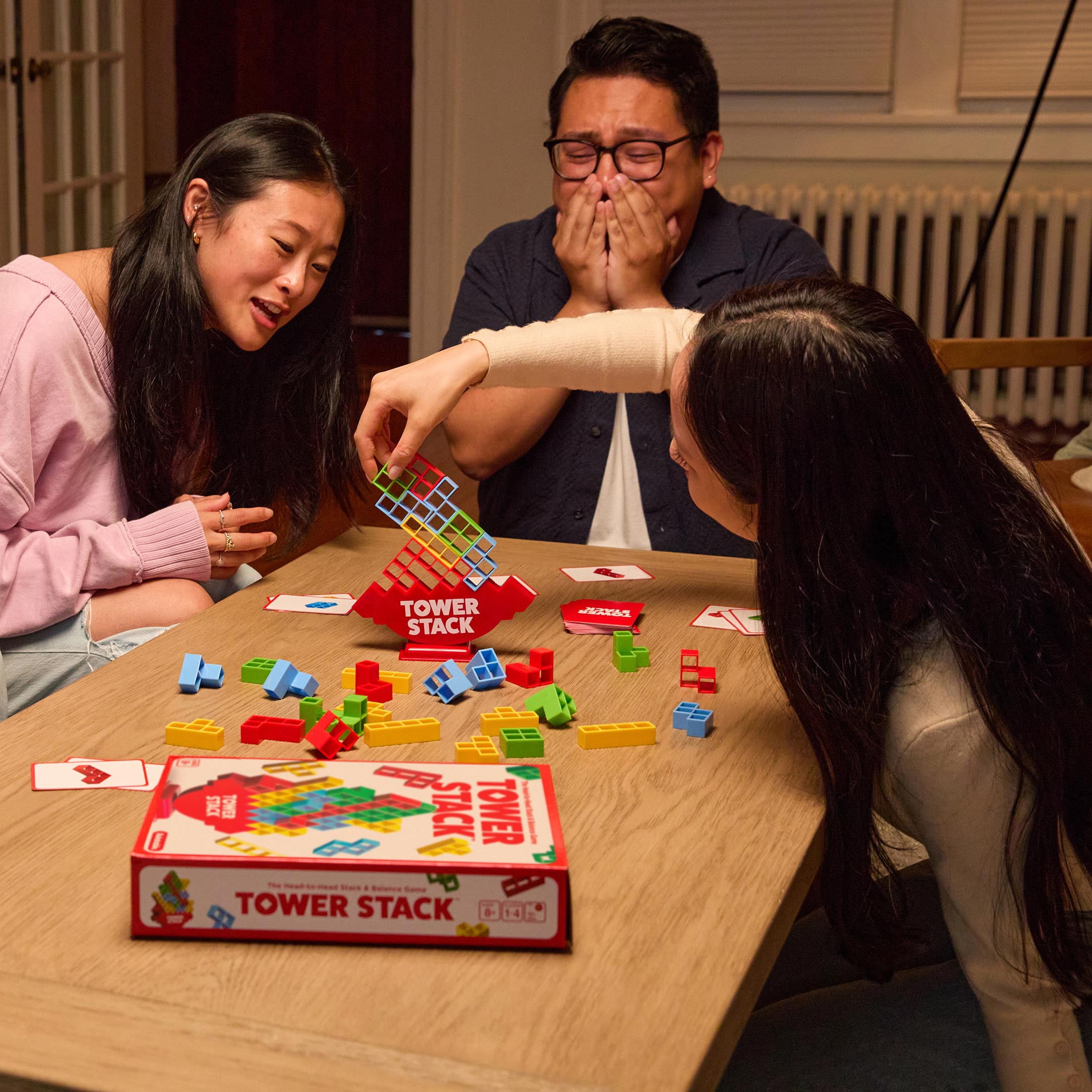 Tower Stack by Relatable, Balance Stacking Family Game for Kids and Adults 8 and Up