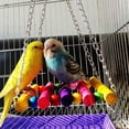 thumbnail image 4 of Methold Jaula hamaca columpio colgante masticar juguete mascota pájaro loro periquito periquito cacatúa Juguetes para pájaros, 4 of 6