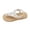White, variant on Womens Toe Post Sandals Floral Slide Shoes For Women Summer Beach Arch Support Casual Footwear White US:6