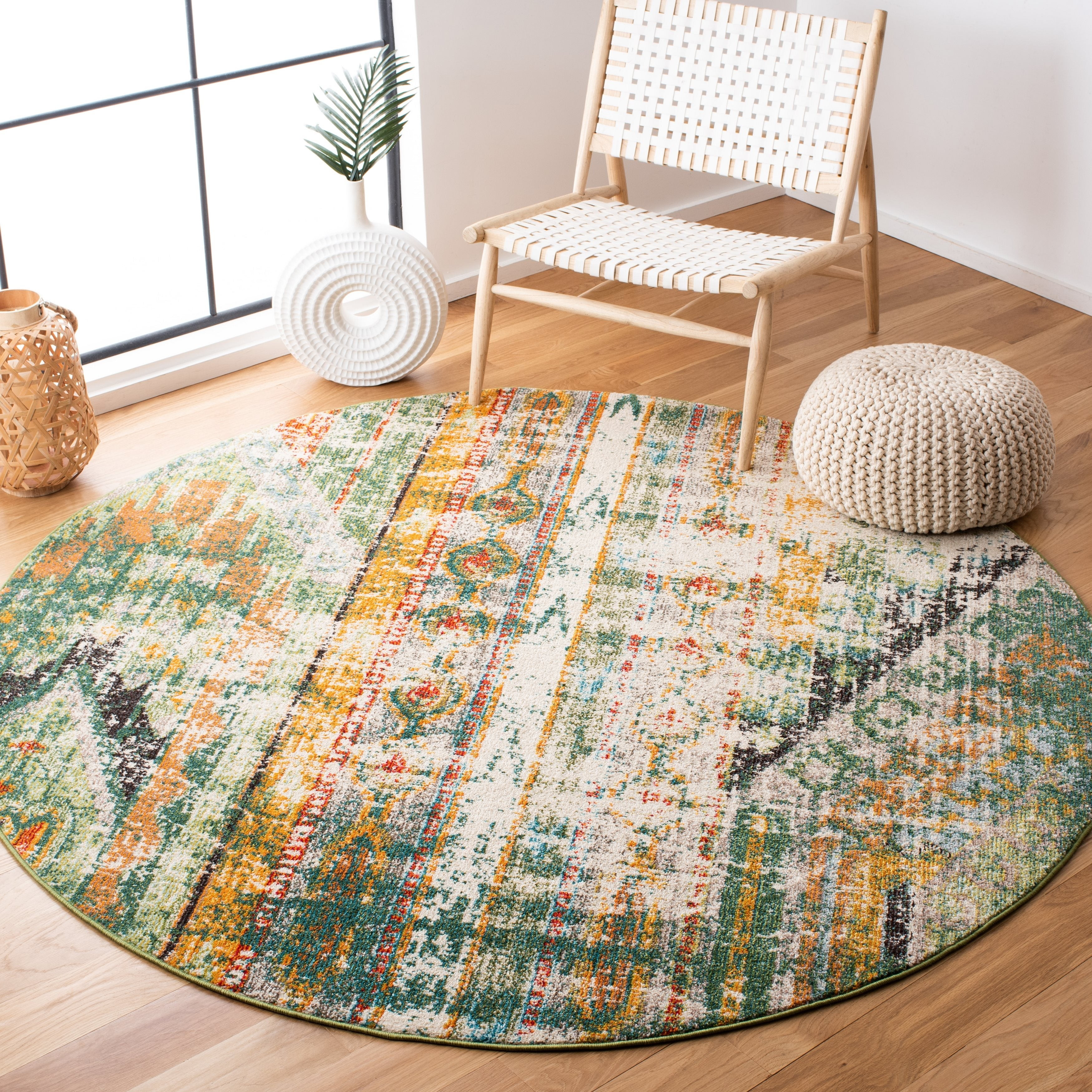 Safavieh Madison Kasimira Abstract Boho Distressed Rug