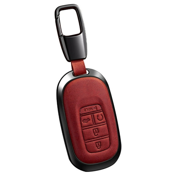 For Key Fob Cover Leather Car Compatible for Accord Civic CR-V SE LX HR-V Pilot (2022-2025) Key Case