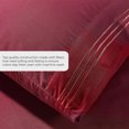 thumbnail image 3 of Pillow Cases Queen [2-Pack, Burgundy] - Hotel Luxury Pillow Case - Sateen Weave, Premium Microfiber - Soft and Breathable Pillowcases, 3 of 4