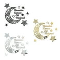thumbnail image 3 of Ramadan Kareem Stickers Decorations Wall Eid Mubarak For Home Eid Al Adha Moon And Star Decal Islamic Mirror Decor Sign Clings Bedroom Front Room Crescent Crystals Art, 3 of 7