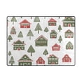 thumbnail image 5 of Yayeee Area Rugs for Living Room 5.2'x4' Non Slip Washable Bedroom Floor Carpet, Green Christmas House, 5 of 5