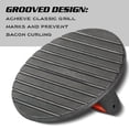 thumbnail image 4 of vivicreate 7 inch Diameter Griddle Press, Bacon Press, Grill Press, Burger Press,Meat Press, cast Iron Grill Press, Barbecue Press, Iron Press with Wooden Handle, 4 of 5