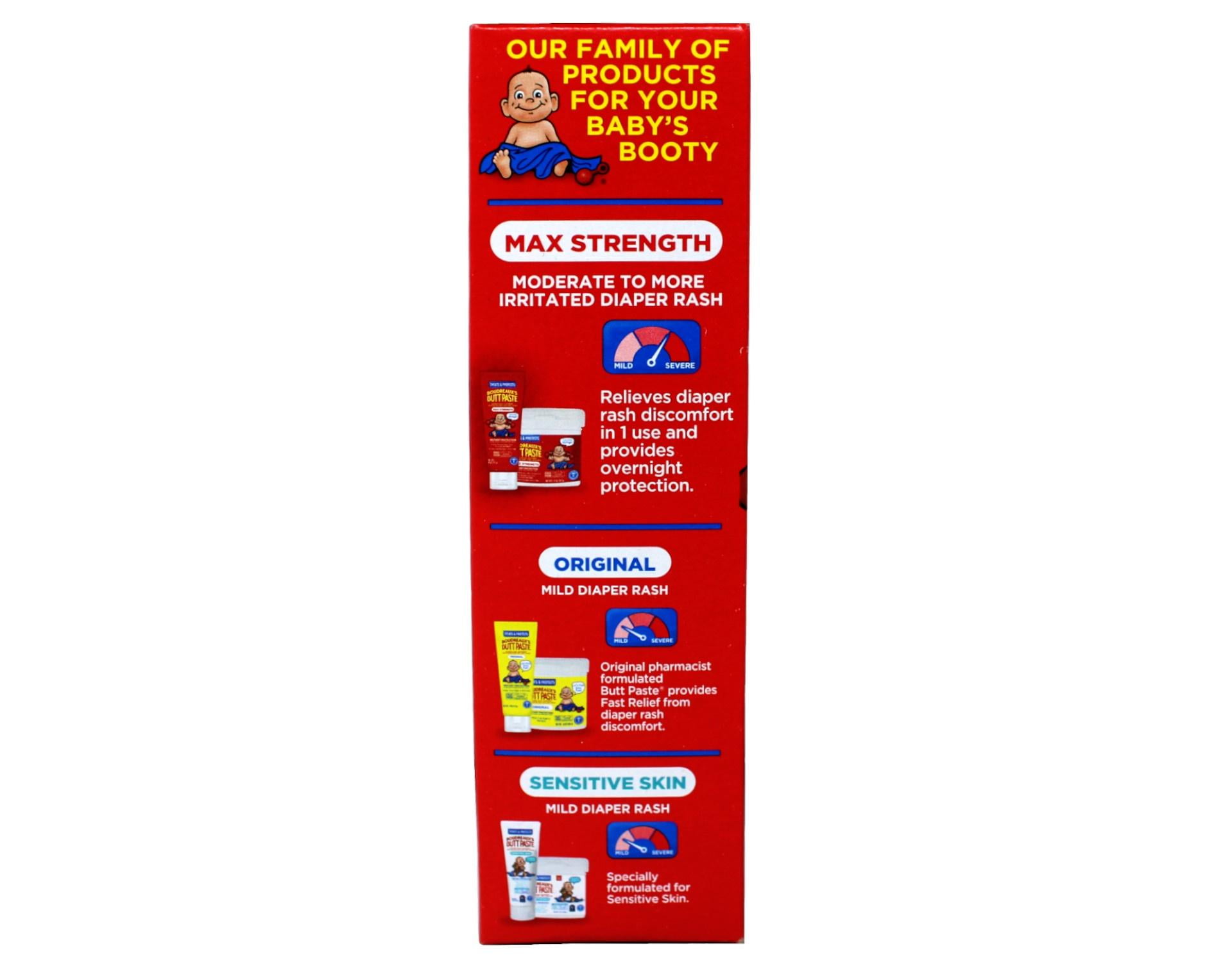 Boudreauxs Maximum Strength Butt Paste Diaper Rash Ointment - 4 Oz, - 2 Pack