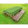 thumbnail image 1 of Geometric Outdoor Tablecloth, Traditional Irish Striped Pattern Happy St. Patrick's Day Theme, Decorative Washable Fabric Picnic Tablecloth, 58 X 120 Inches, Lime Green Dark Green White, by Ambesonne, 1 of 2