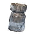 thumbnail image 4 of Macetero florero de cristal gris, decoración de botellas, organizador moderno, florero ligero, decoración del hogar de lujo para oficina, restaurante, 4 of 8