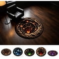 thumbnail image 6 of 3D Vortex Quilted Round Halloween Rug (31.5IN),Optical Illusion Design, Soft Velvet Round Mat, Quilted Texture, Non-Slip Backing , For Halloween decoration, Bedroom (C), 6 of 6
