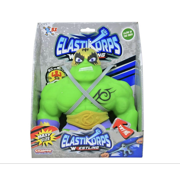 ELASTIKORP's 'Green Wrestler' - 'Glow in the-Dark' Figure