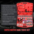 Radiator Coolant Pressure Tester Vacuum Refill Tool Kit, 28PCS