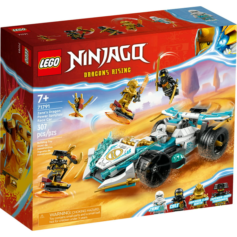 LEGO NINJAGO Dragon Power Spinjitzu Race Car 71791 Building Toy Set, Features a Ninja Car, 2 Hover Flyers, Toy, and 4 Minifigures, Gift for Kids Aged 7+ - Walmart.com