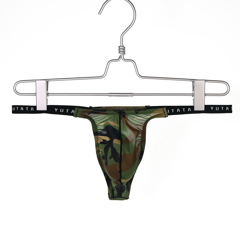 YiZYiF Camouflage Mens Low Rise G-String Bikini Swimwear 
