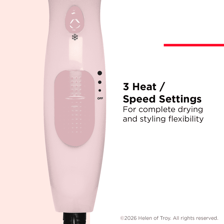 Revlon, Frizz Control Ionic Hair Dryer, 1875 Watts, Light Pink