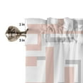 thumbnail image 6 of Modern Art Geometry Pink Grey Curtain Home Decoration Living Room Short Curtains Window Treatments For Kitchen Bedroom, 6 of 6