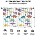thumbnail image 2 of Blackout Kids Curtains,Colorful Dinosaurs Rainbow Pattern Childrens Insulated Curtains Set Of 2,Bedroom Essentials,Toddler Room Decor 42"x54", 2 of 5