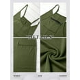 thumbnail image 6 of Nlife Women Solid Color V Neck Sleeveless Jumpsuit With Pockets, 6 of 6