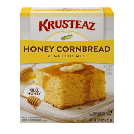 (2 pack) Krusteaz Honey Cornbread and Muffin Mix, 15