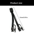 thumbnail image 3 of Double 8Pin PCIe Graphics Card Power Cable 12VHPWR Female Connectors Optimized For Energy Transfer, 3 of 8