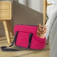 thumbnail image 4 of Sac de Transport Portable pour Animal, Sac de Voyage à Bandoulière et à Emporter pour Sac, Respirant, Randonnée, Chien, Siège d'Auto, Rouge 45x22x20 cm, 4 of 9