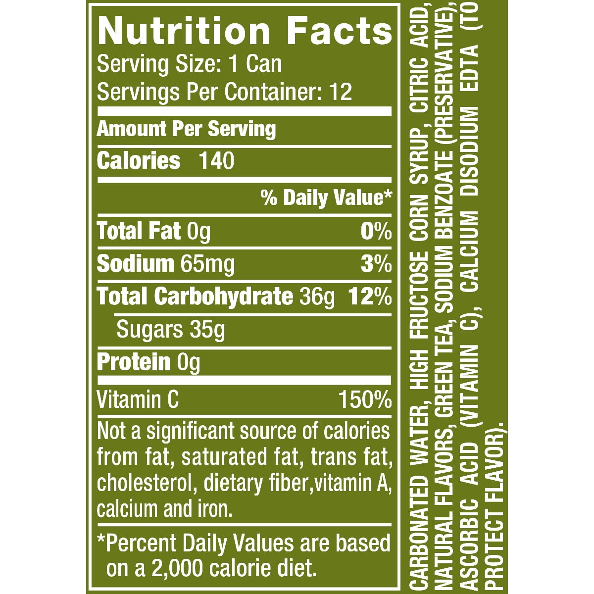 Seagram S Ginger Ale Nutrition Facts Besto Blog