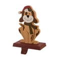 thumbnail image 2 of 7.75" Vibrant Unique Wooden Dog Stocking Holder, 2 of 6
