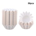 thumbnail image 1 of 50 Pieces/Set Birthday Cupcake Liners Heats Liner Flower Pattern Resistant Cake Dessert Cup Cookie Case Holder Kitchen Bakery Wrapper Baking Tool White, 1 of 9