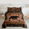 thumbnail image 2 of Feelyou Wildlife Bear Teen Twin Comforter Sets, Brown Rustic Cabin Bedding Set, 2 Pieces, 2 of 8