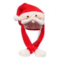 thumbnail image 3 of Sombrero saltarín con orejas móviles para disfraz de cosplay, sombrero de peluche navideño para fiesta Papá Noel, 3 of 8