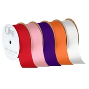 Offray Ribbon, Red 1 1/2 inch Grosgrain Polyester Ribbon, 12 feet