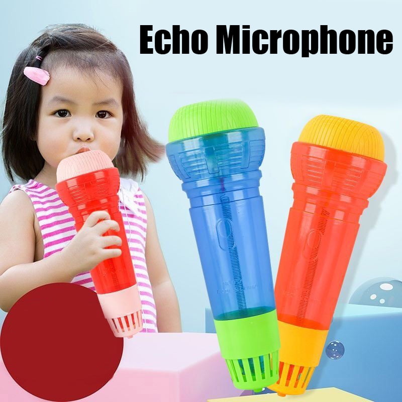 Funny Echo Microphones Durable Kids Pretend Toys Plastic Echo Mic
