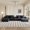 Black + Fabric + Foam + 6 Seat, variant on ChenyueFurn Extra Large Modular Sofa, Modern L‑Shape Velvet Couch for Living Room,Coffee