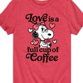 thumbnail image 3 of Peanuts - Love Is A Full Cup Of Coffee -Toddler and Youth Short Sleeve Graphic T-Shirt, 3 of 6