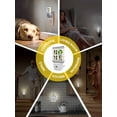 thumbnail image 6 of Night Lights Auto Sensor Eucalyptus Leaf Bow Tie Wreath Plug-in LED Nightlights Lamp Dusk to Dawn for Living Room, Bedroom, Bathroom, Hallway, Stairways Home Wall Decor, Wood Plaid Home Night Light, 6 of 9