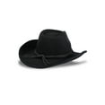 thumbnail image 3 of Jessica Simpson Women's Felt Macrame Trim Cowboy Hat, 3 of 6
