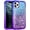 Dark Blue+Purple, variant on For Apple iPhone 15/Pro/15 Pro Max/Plus Shockproof Glitter Liquid Defender Case
