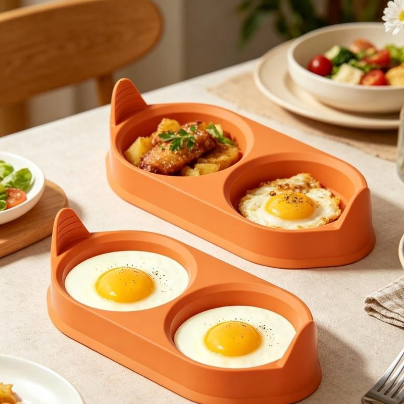 ANXPTIME Two Durable Eggs Cooking Trays Perfect for Camping Home or Travel Use