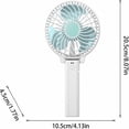 thumbnail image 2 of MOQIN Mini Portable Fan, Powerful Handheld Fan, Cute Design 3 Speed Personal Small Desk Fan, Lightweight Makeup USB Rechargeable Fan for Stylish Girl Women Travel Indoor, 2 of 7