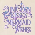 thumbnail image 2 of CafePress - UNICORN KISSES And MERMAID WISHES - Unisex Canvas Tote Bag, Beige, 1-Piece, 2 of 6