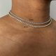 thumbnail image 3 of Collar de cadena de tenis de lujo para mujer, Gargantilla Sexy, circonita cúbica, diamante, cuello de hip hop, accesorios de joyería OHN016, 3 of 5