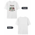 thumbnail image 6 of T Shirts for Women Short Sleeve Cotton Crewneck T-Shirt, Merry Christmas Red Green Xmas Tree Tee Tops Casual Basic T-Shirts, XS-5XL White S, 6 of 7