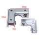 thumbnail image 3 of 4 Piezas Soporte de Ángulo Recto de 90 Grados 50 x 50 x 21 mm Soporte de Ángulo Recto Adecuado para Panel de Plástico de Madera de Vidrio de 8-12 mm Plata, 3 of 5