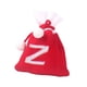 thumbnail image 2 of Bolsa de regalo tejida con letras del alfabeto | Bolsa bordada para dulces navideños | Adorno navideño personalizado | Mini bolsa colgante para decoración del árbol, 2 of 5